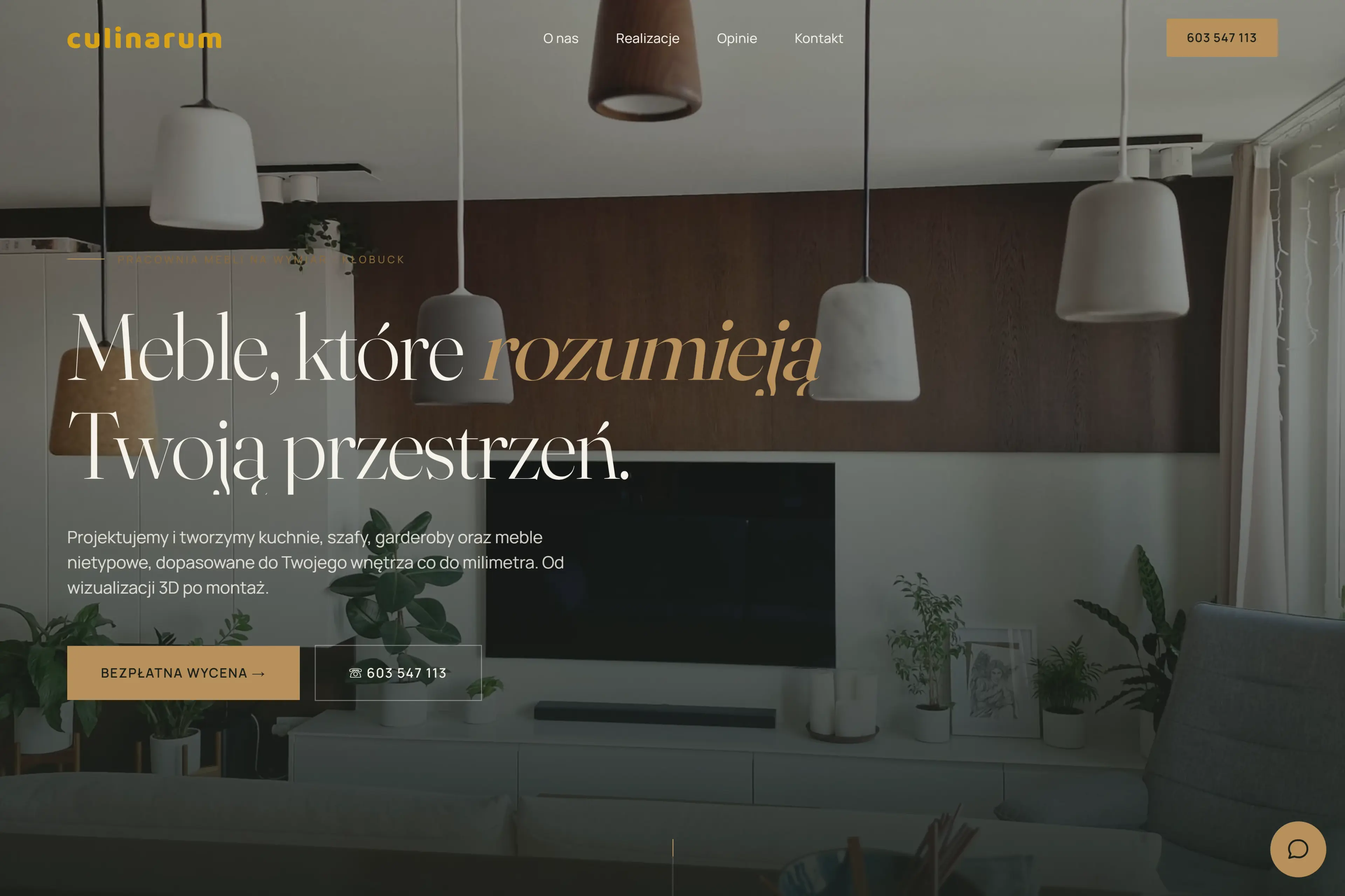 Strona culinarum.pl, którą zbudowaliśmy