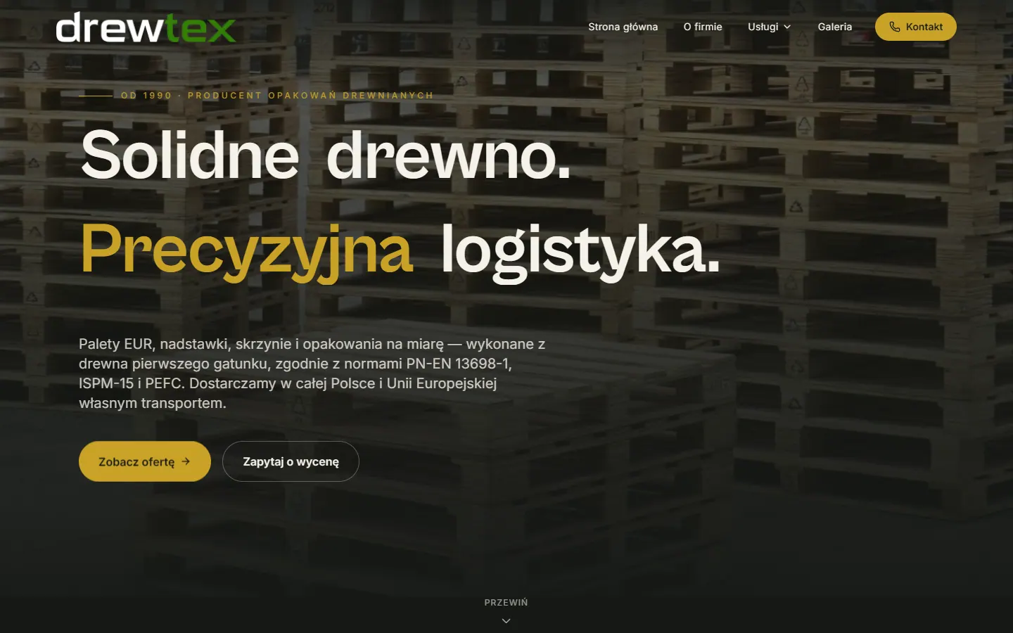 Drewtex — nowa strona (Kreo Studio)